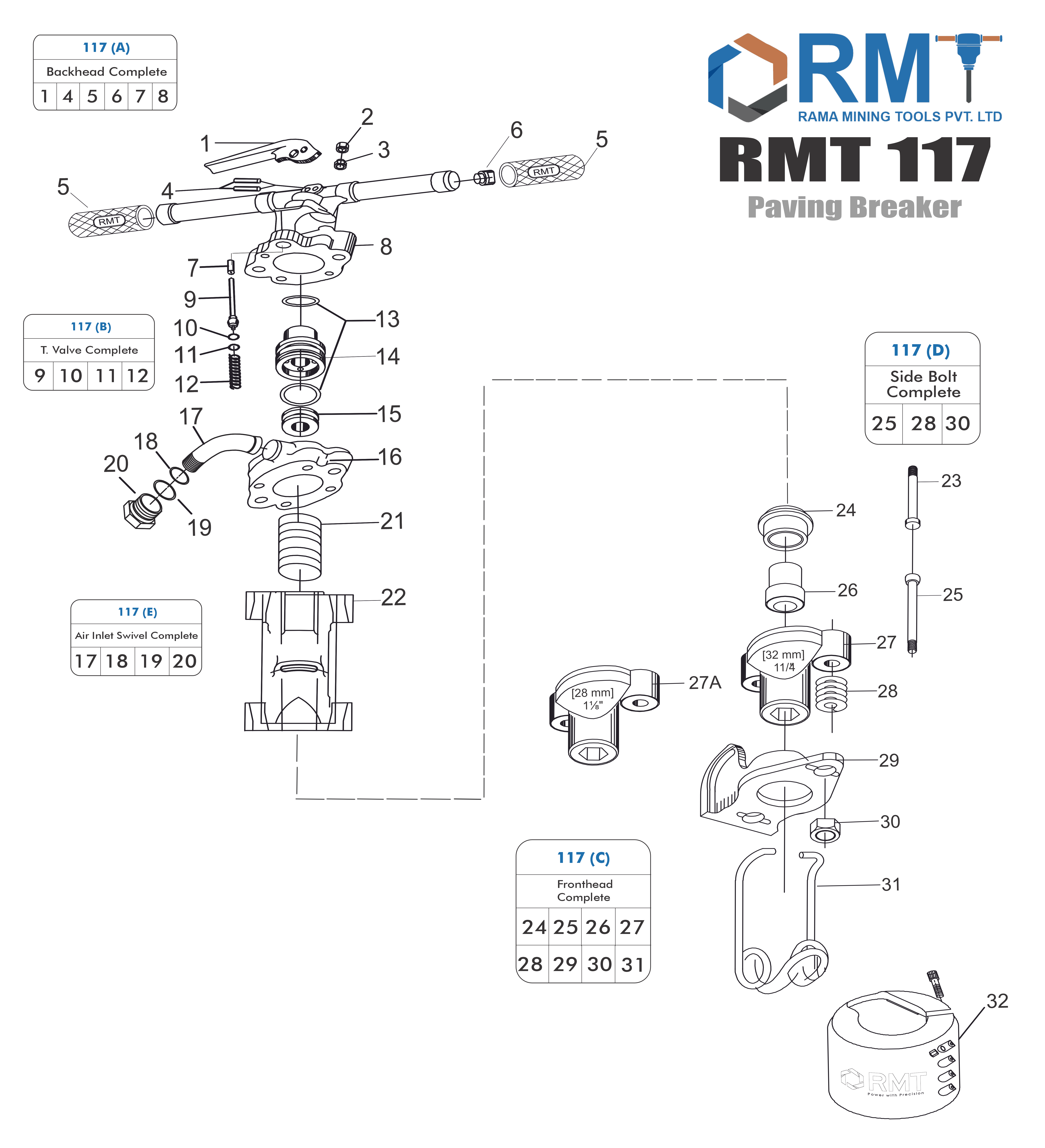 RMT 117 - Pneumatic Breaker